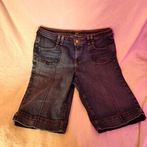 Denim Bermuda Shorts